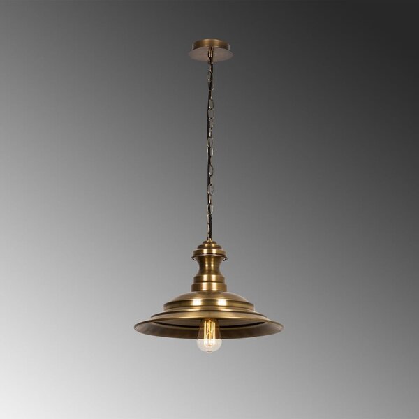 Lustră bronz cu abajur din metal ø 39 cm Obyla – Opviq lights