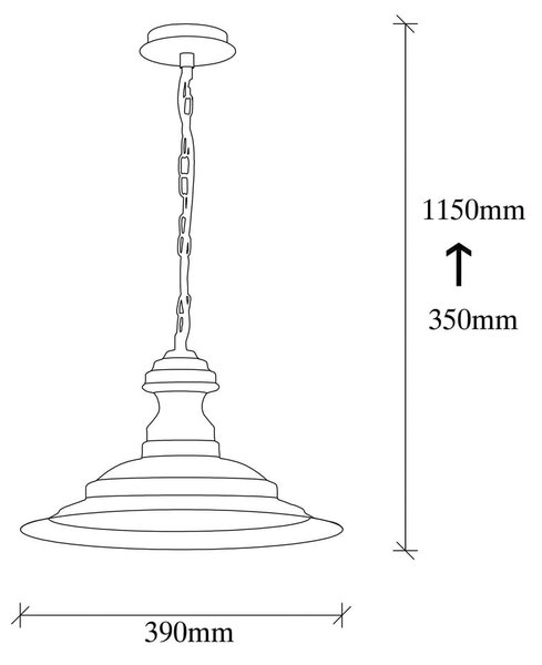 Lustră bronz cu abajur din metal ø 39 cm Obyla – Opviq lights