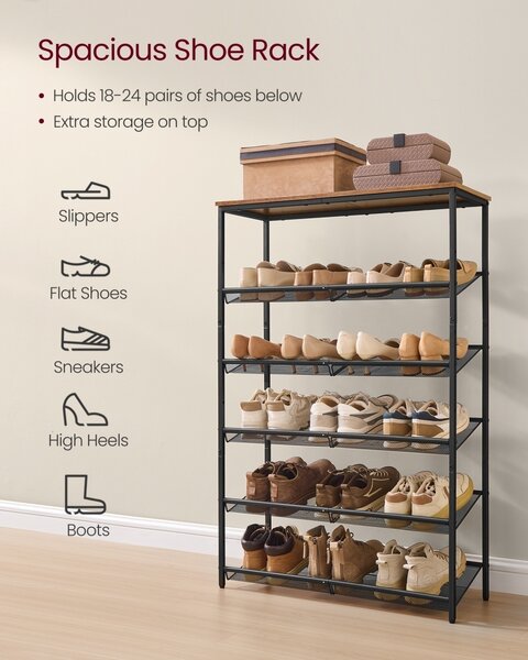 Pantofar Vasagle Maro 76x28x114 cm