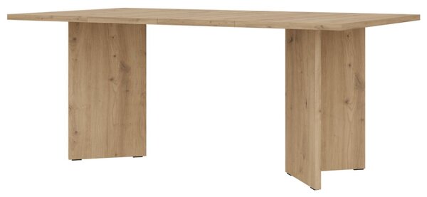 Masă de dining extensibilă Form, stejar artizanal