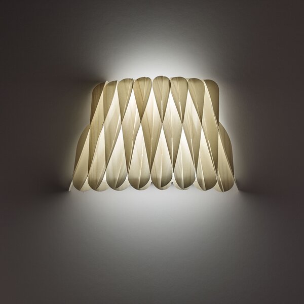 LZF LAMPS Lola aplică din lemn, fildeș, reglabil, Bej, Camera de zi / sufragerie, Lemn, Design