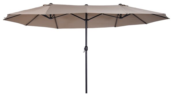 Outsunny umbrele de gradina umbrela dubla 4.6m gradina piscina | Aosom Romania