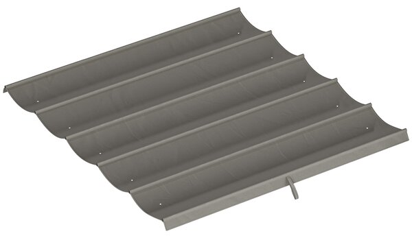 Outsunny Tettuccio di Ricambio per Gazebo 3x3 m con 10 Fori di Drenaggio Grigio | Aosom Romania