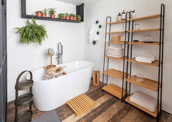 REA - Suport hârtie igienică din bambus Tutumi Bamboo, 390230, HOM-07502