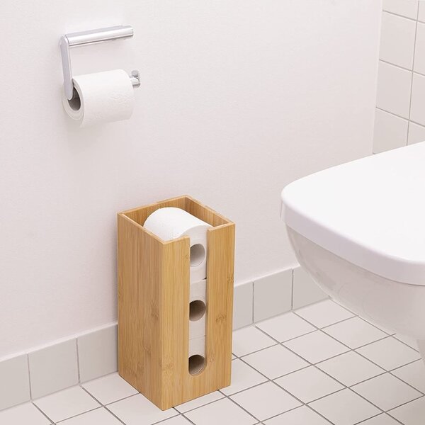 REA - Suport hârtie igienică din bambus Tutumi Bamboo, 390230, HOM-07502