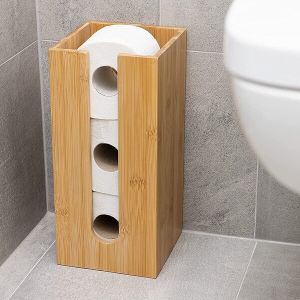 REA - Suport hârtie igienică din bambus Tutumi Bamboo, 390230, HOM-07502