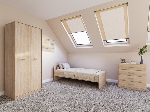 Set dormitor Novsore 151, Stejar Sonoma, PAL laminat