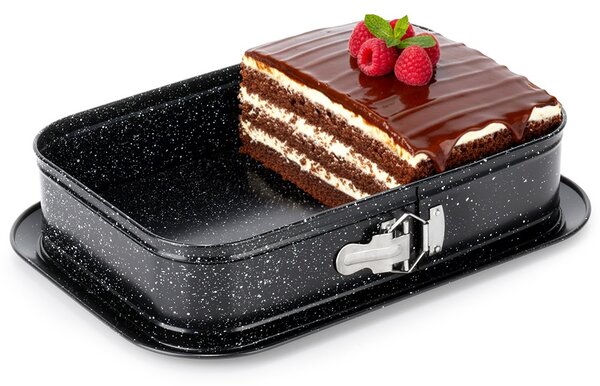 Formă pentru tort dreptunghiulară Vilde - bază detașabilă, 35 x 24 x 6.5 cm, strat antiaderent