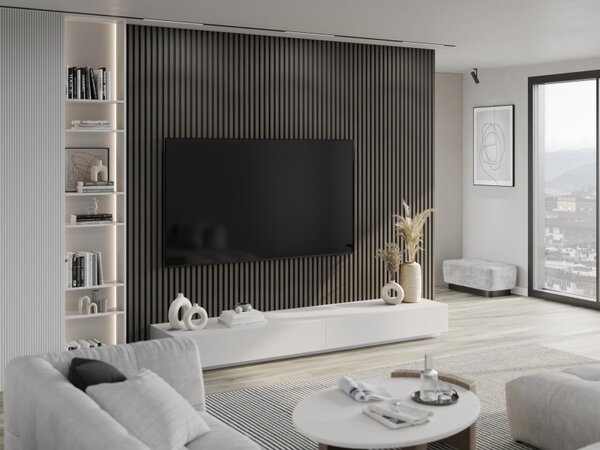 Mexen Lam-B, lamele acustice de perete 275 × 30 cm, placă HDF 4 mm, furnir tehnic, stejar onix, S100-275307-3015-010