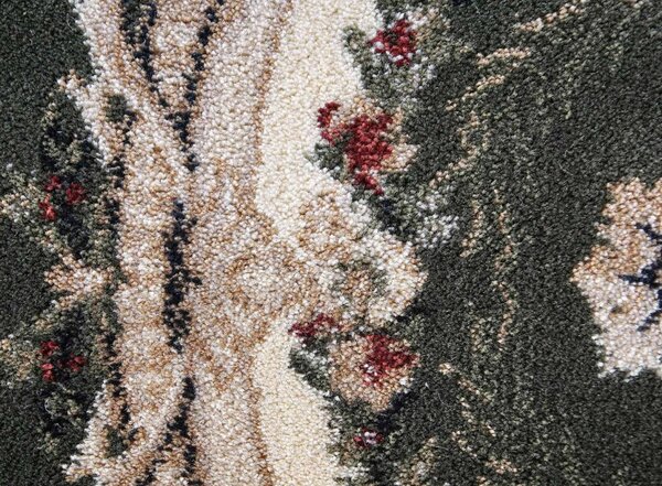 Covor Clasic Sufragerie Dormitor, Model Lotos 15002 310, Crem Verde 100x300