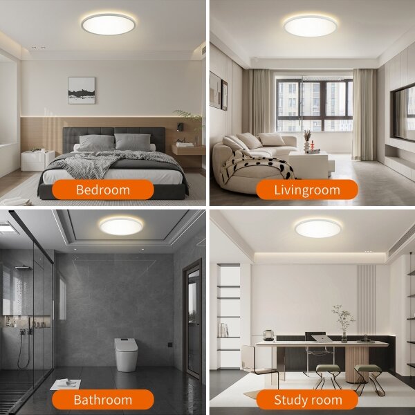 Brilagi LED ULTRA SLIM 18W/230V pr.30 cm cu senzor și DO, stins reglabil