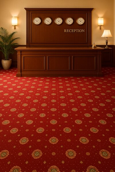 Mocheta Hotel Pensiune Biserica Model 583 210, Rosu Grena, 200 x 400