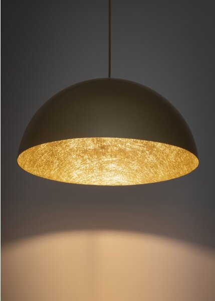 Lustră pe cablu SFERA 1xE27/60W/230V d. 35 cm auriu