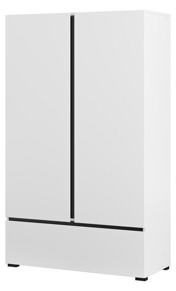 Dulap cu rafturi Crossroad S38 (alb + negru). Promo -17%. 1118242