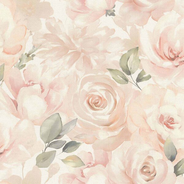 Tapet vlies pentru perete rasch peonies 582314