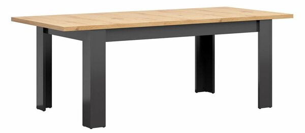 Masă Sordoro 122Stejar artizan, Grafit, 8x9x16cm, ExtensieExtensie, PAL laminat, MDF