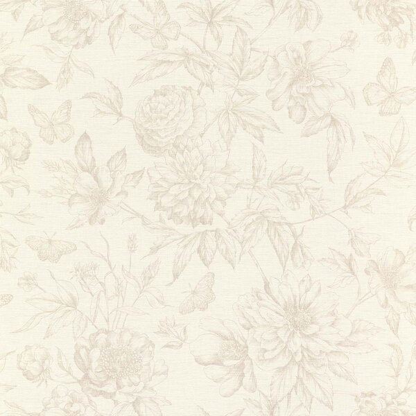 Tapet vlies pentru perete rasch peonies 793932