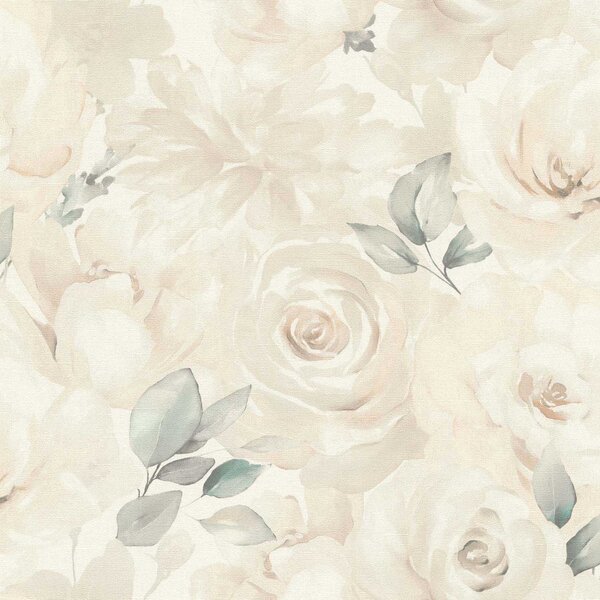 Tapet vlies pentru perete rasch peonies 582321