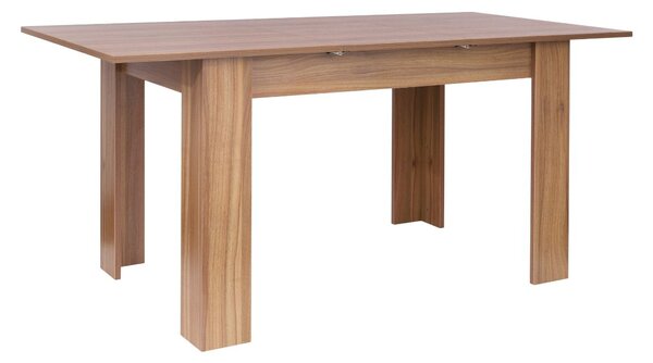 Masă de dining extensibilă Palermo, nuc (120-160x80 cm)
