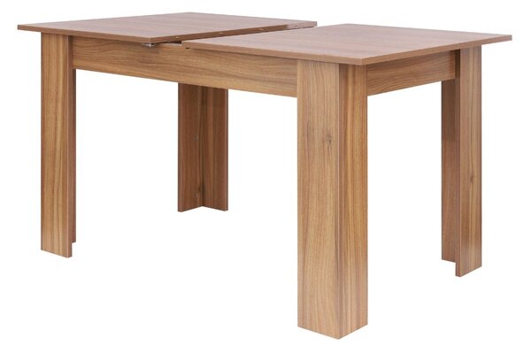 Masă de dining extensibilă Palermo, nuc (120-160x80 cm)