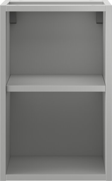 Mexen Box-A, dulap deschis cu raft 30 cm, gri mat, 91AX2-0300-470-0-62