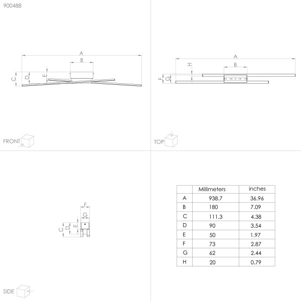 Plafonieră LED dimabilă PANAGRIA 2xLED/13W/230V Eglo 900488
