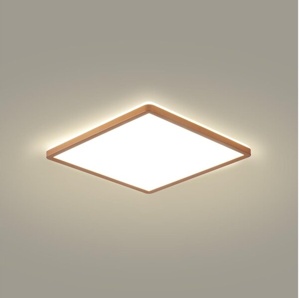 Brilagi - Plafonieră LED ultra-subțire pentru baie, 18W, 230V, 30x30 cm, roz auriu, IP54