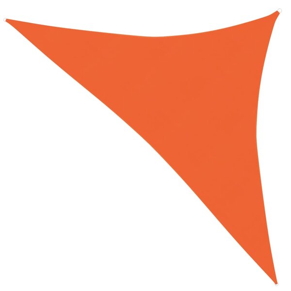 Pânză parasolar, portocaliu, 3,5x3,5x4,9 m, HDPE, 160 g/m²