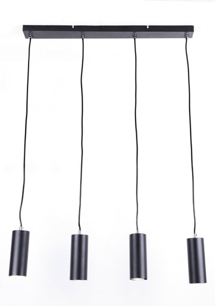 Lustră pe cablu ROBBY 4xGU10/35W/230V neagră Globo 57911-4HB