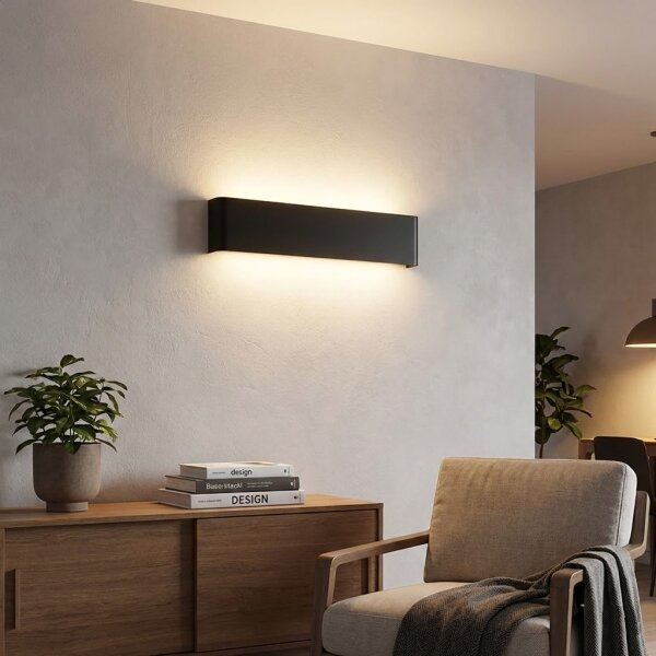 Aplică LED Ideal Lux DELTA LED/10W/230V 3000K 30 cm CRI 90 negru