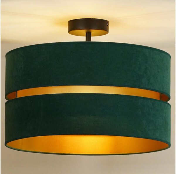 Lustră aplicată Duolla DUO 1xE27/15W/230V d. 40 cm verde/auriu