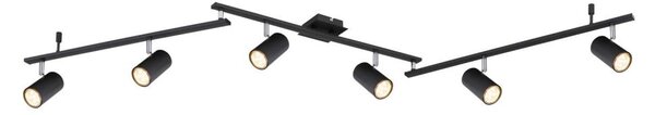 Spot Globo 57910-6B ROBBY 6xGU10/35W/230V negru