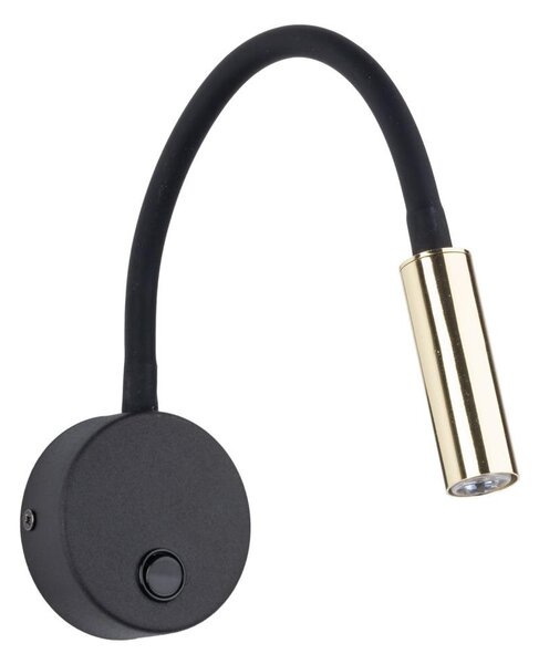 Lampă de perete LAGOS 1xG9/3W/230V negru/auriu