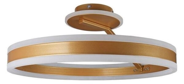 Lustră LED dimabilă aplicată LED/86W/230V 3000-6500K auriu + telecomandă