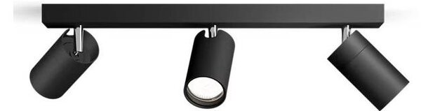 Spot pentru baie Philips IDRIS 3xGU10/5W/230V IP44 negru