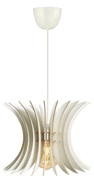 Lustră pe cablu 1xE27/60W/230V alb d. 20 cm