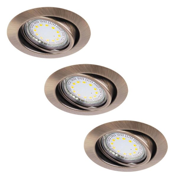 SET 3x corp de iluminat încastrat Rabalux 1051 LITE 3xGU10-LED/3W/230V