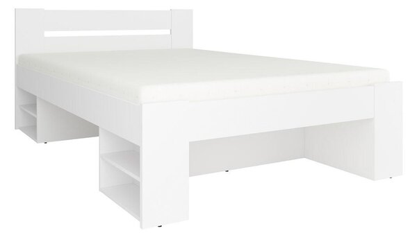 Pat matrimonial 140 cm Nepo Plus 13 (alb) . 1098325