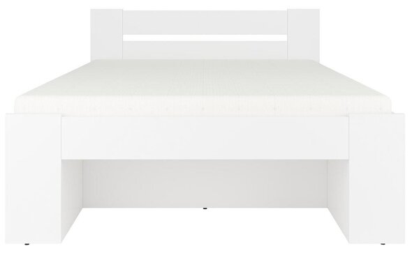 Pat matrimonial 140 cm Nepo Plus 13 (alb) . 1098325
