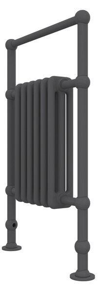 Calorifer baie portprosop decorativ colorat 600/935 mm EMPIRE MULTI (include kit de instalare)-RAL 9005 MAT