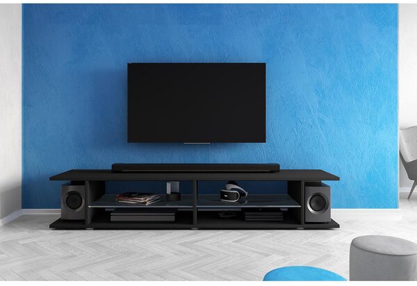 Masă TV Monty 180 (cu iluminat) (negru). Promo -18%. 1098624