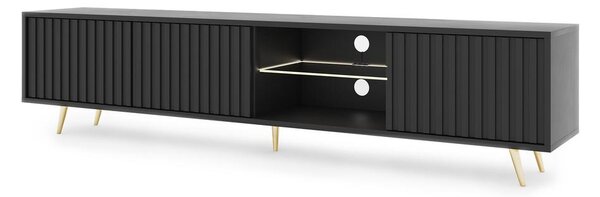 Masă TV Biel 175 (cu iluminat) (negru). Promo -22%. 1098763