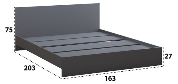 Pat fix Promo, 160x200 cm, Gri