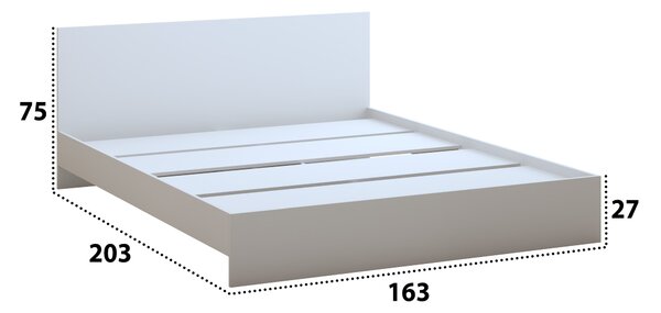 Pat fix Promo, 160x200 cm, Alb
