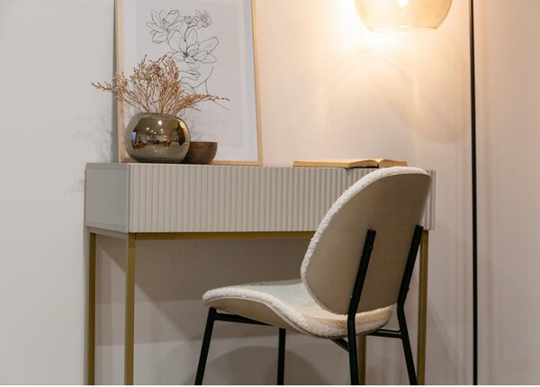 Măsuță consolă Vertigo V4 (gri bej + auriu). Promo -18%. 1098999