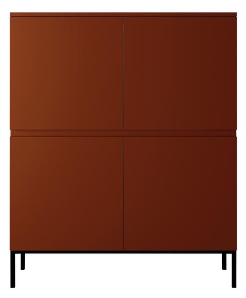 Dulap Bennasi B1 (roșu cărămiziu + negru). Promo -13%. 1099036