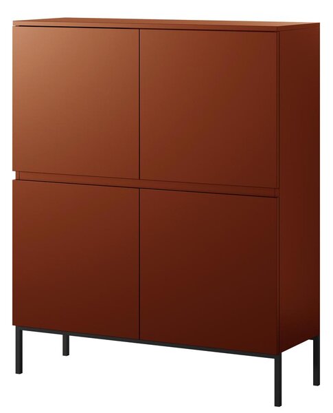 Dulap Bennasi B1 (roșu cărămiziu + negru). Promo -13%. 1099036
