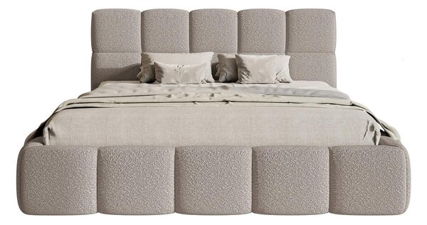 Pat matrimonial 180 cm Cirsten 180B (cu somieră) (Gri deschis). Promo -14%. 1099490