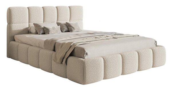 Pat matrimonial 180 cm Cirsten 180B (cu somieră) (Bej deschis). Promo -19%. 1100592