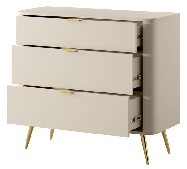 Comodă Ovenia O5 (bej). Promo -20%. 1099604